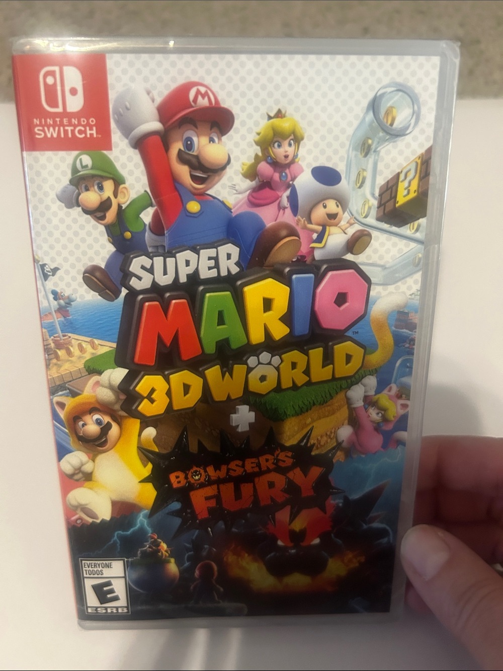 Nintendo Super Mario 3D World + Bowser's Fury - White Case with Colorful Artwork